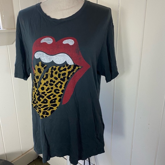 Free People Stones Flocked Leopard Tongue Tee - Picture 5 of 9